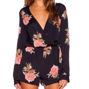 Blue Life Floral Romper